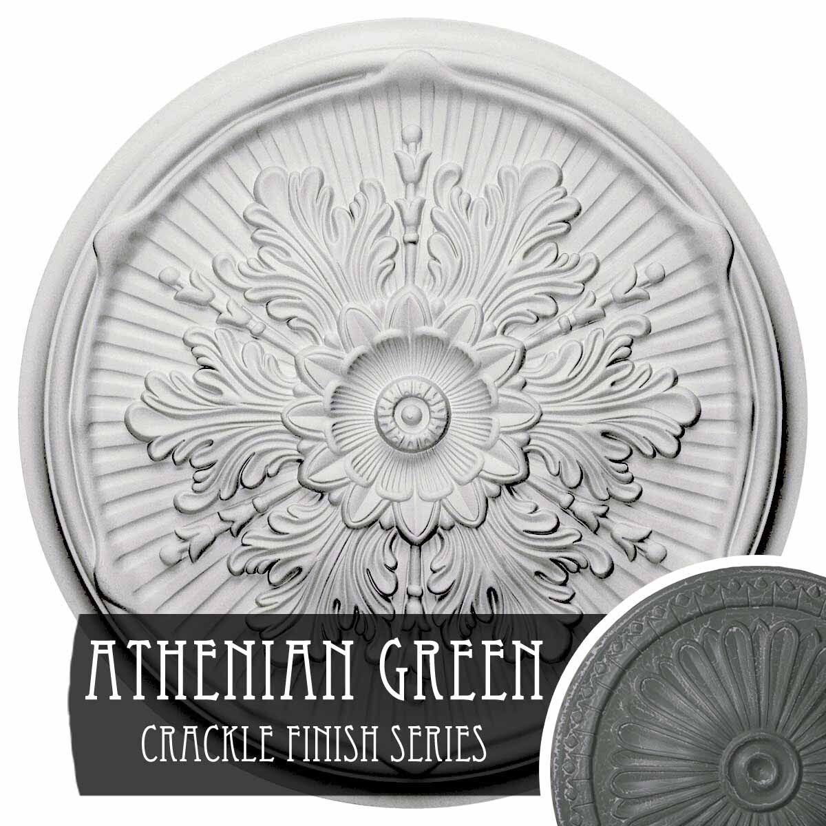 21 inch x 2 inch Hand-Painted Ceiling Medallion B275183