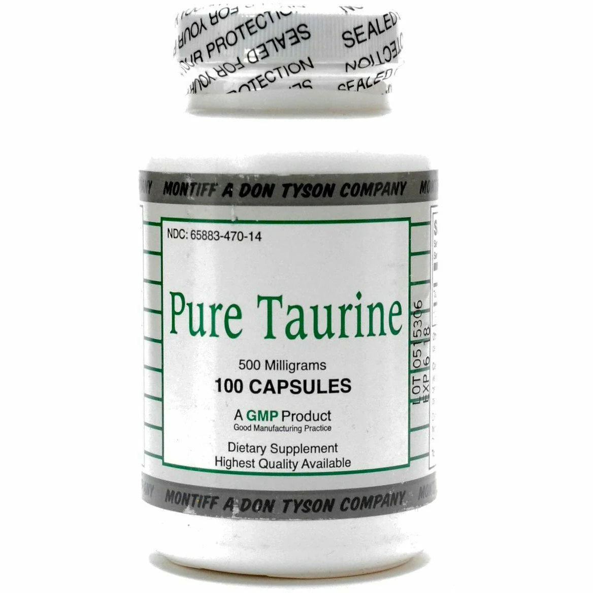 Taurine 500 mg 100 Capsules V637