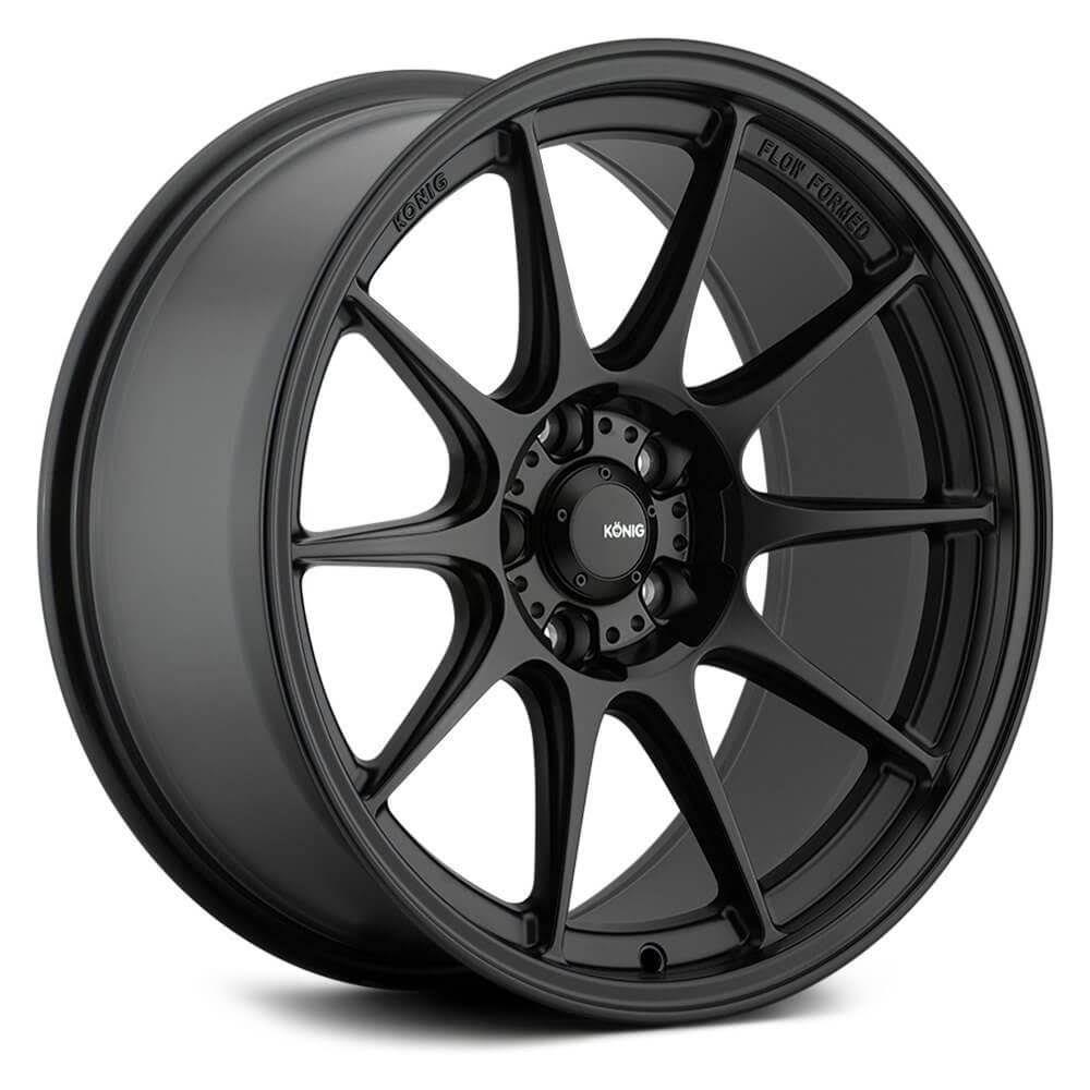 17x8 5x100 +40mm Matte Black Wheel Rim N86852