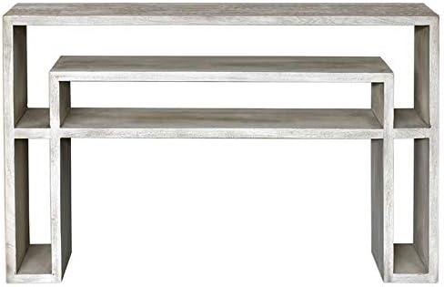Bone White Carved Console Table N95397