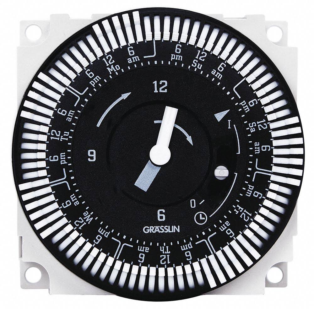 Electromechanical Timer, 7-Day, SPDT, 21A Z729