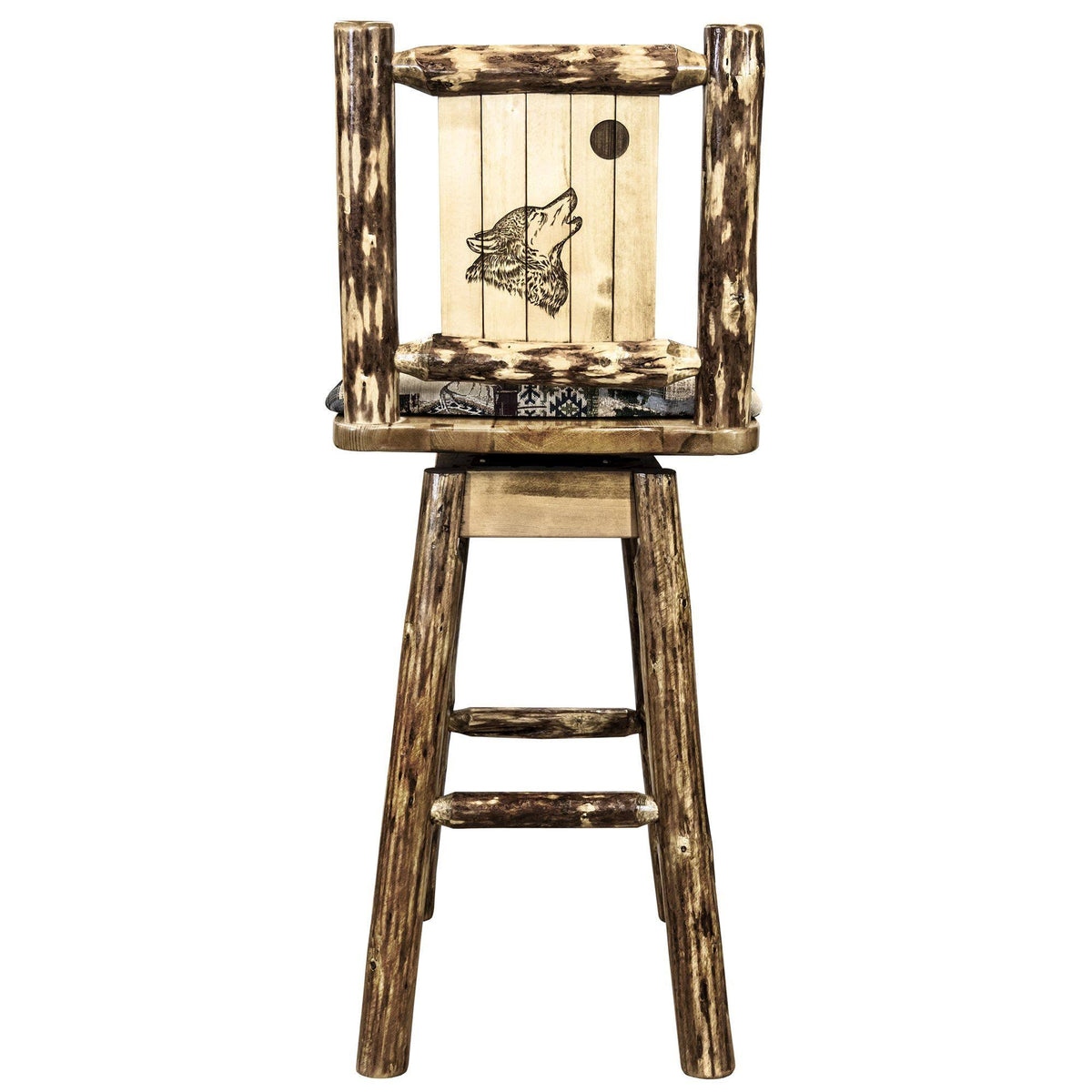 Counter Height Swivel Barstool with Back J14962