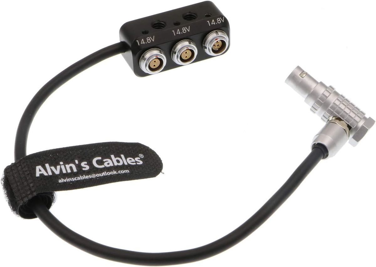 Power Cable 7 Pin to RS 3 Pin and 2×2 Pin 1 to 3 Power Splitter Box 11.8in/30cm D710317