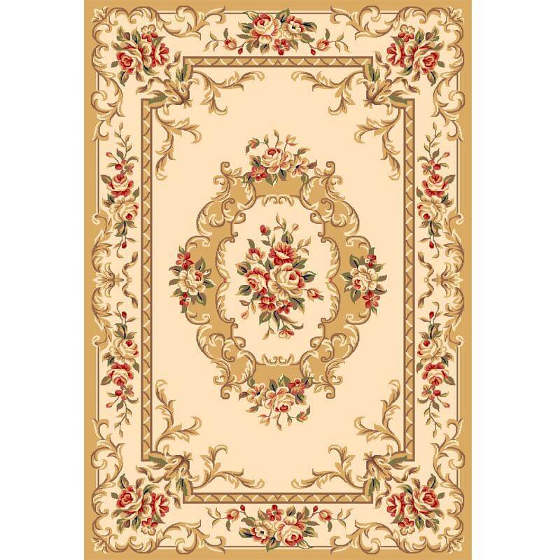 Floral Living Room Carpet Q86714