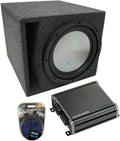 Single 12 Sub Box & CXA800.1 Car Stereo Bundle I1848