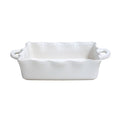 White Rectangular Baker I58365