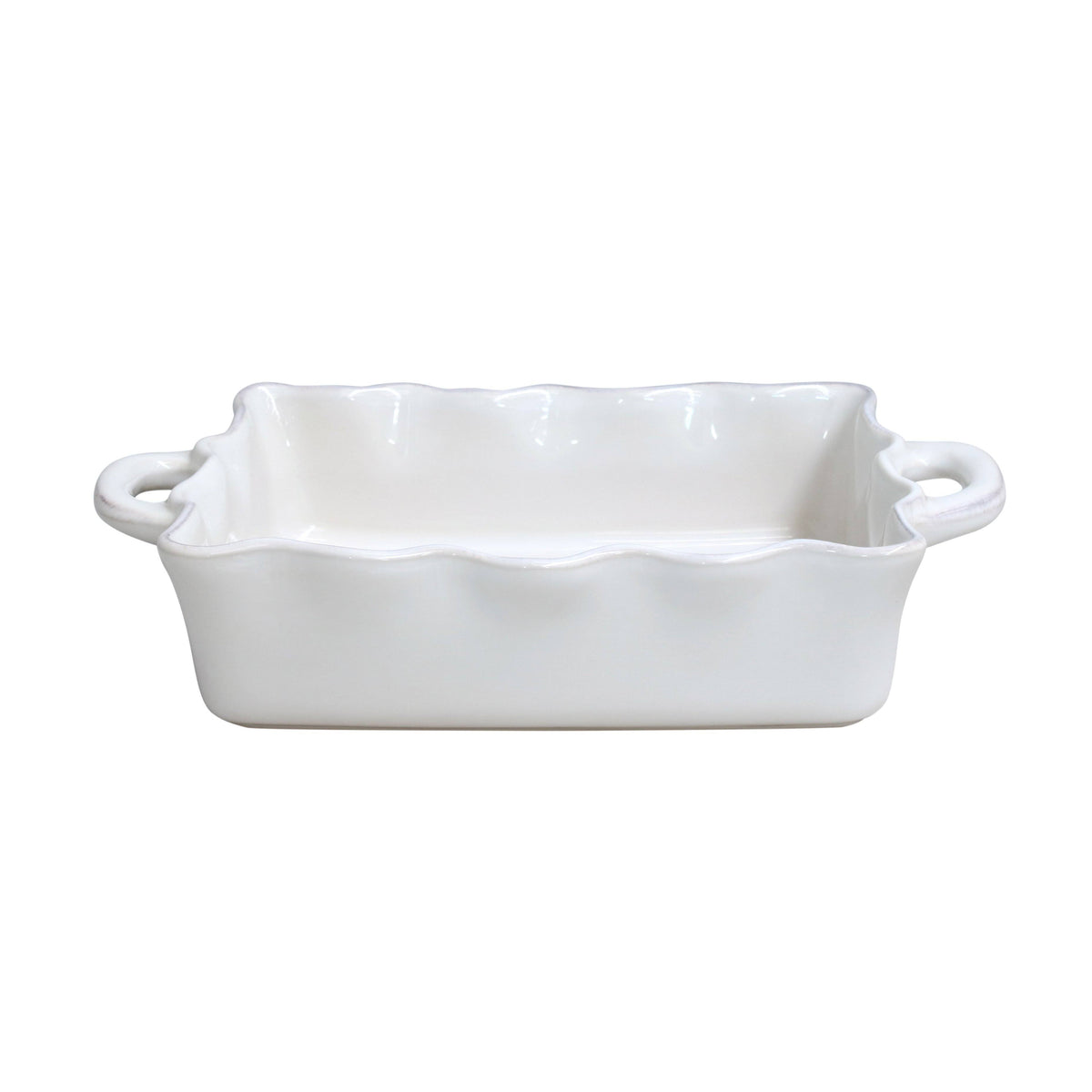 White Rectangular Baker I58365