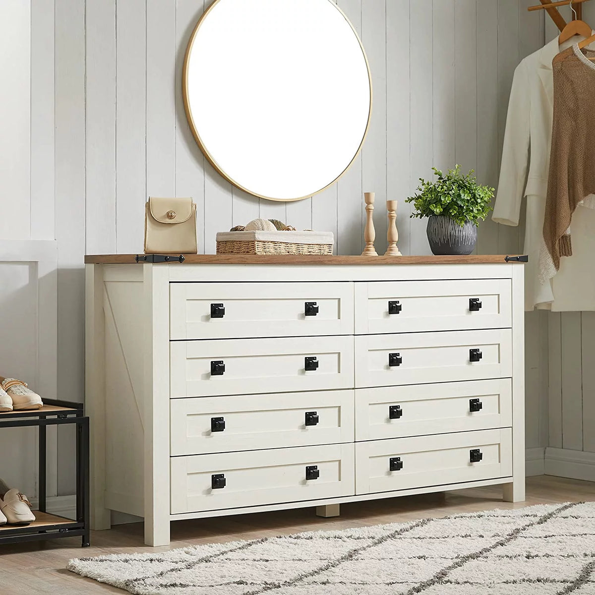 8 Drawer Wood Dresser B5257