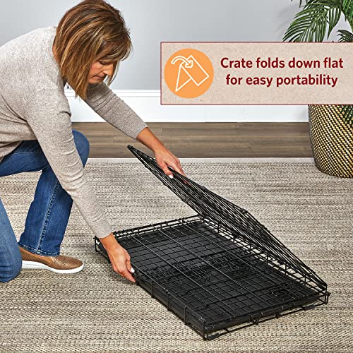 36-Inch Folding Dog Crate with Double Door E921465