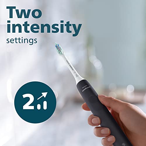 Rechargeable Electric Toothbrush with Pressure Sensor, Black J838