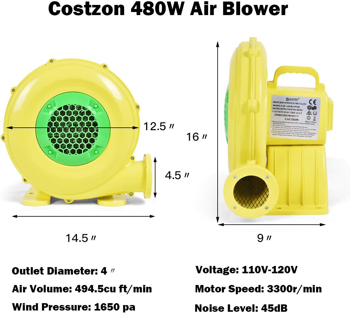 480 Watt Inflatable Bouncer Blower V505