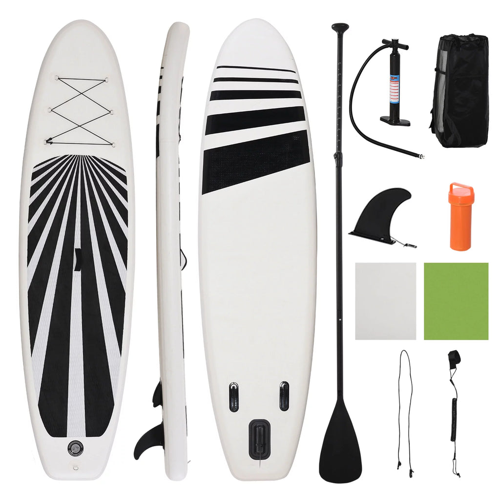 Blue Inflatable Stand Up Paddle Board with Non-Slip Deck Pad G423636