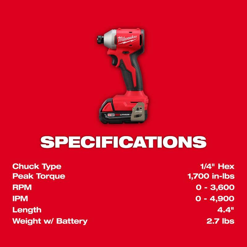 18V Lithium-Ion Brushless Cordless Compact Drill/Impact Combo Kit (2-Tool) with Oscillating Multi-Tool C64792