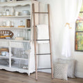 Brown Wooden Ladder Wall Decor L214