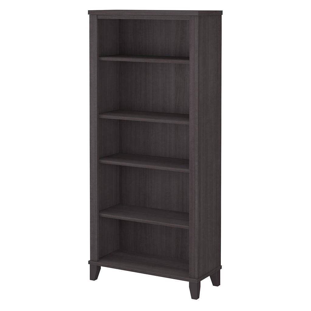 White 5 Shelf Bookcase O3803