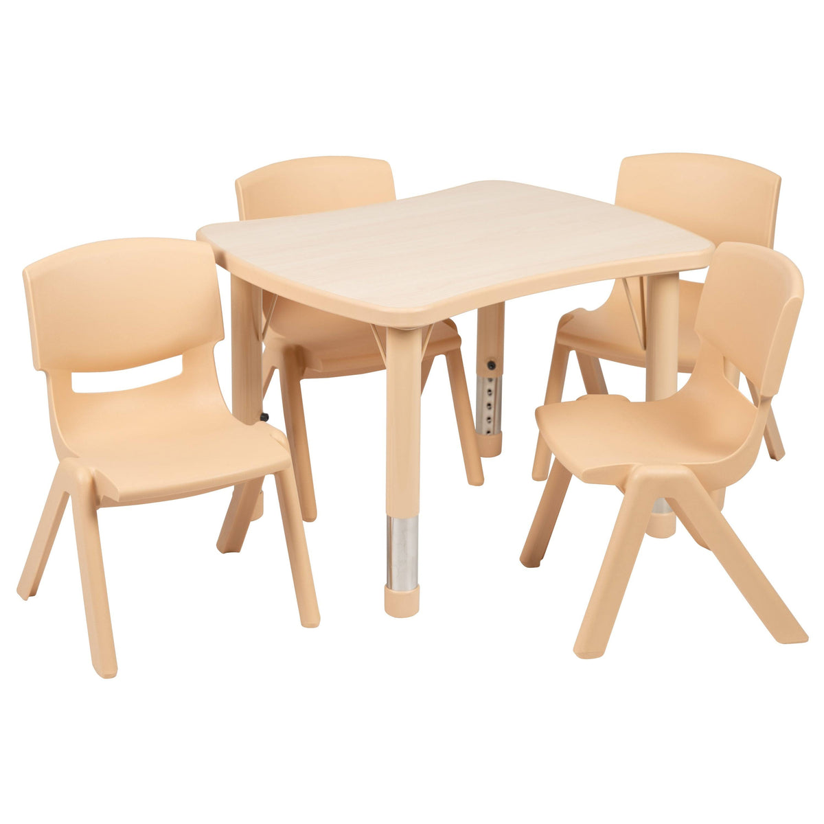 Blue Height-Adjustable Plastic Activity Table Set K658929