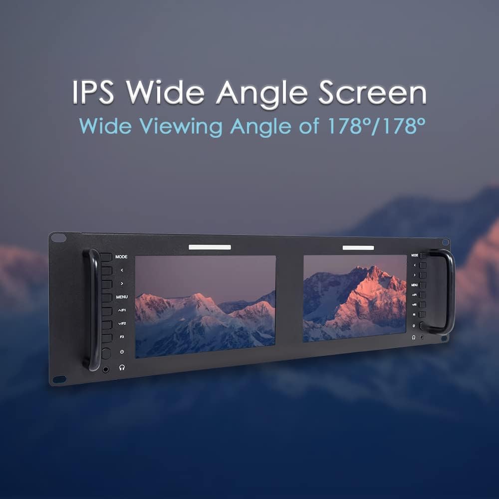 7 Inch 3RU SDI Rack Mount Monitor IPS LCD Screen H5951