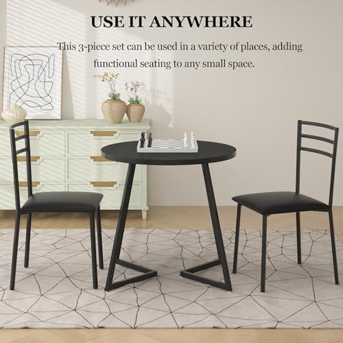 Small Round Dining Table Set for 2 P904