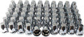 60 Pc Chrome ABS Plastic Screw on Lug Nut Covers with Flange J69368