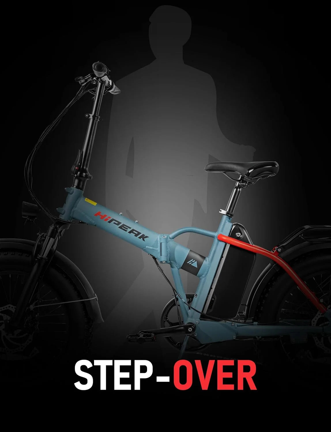 750W Folding Electric Bike 48V 15Ah Fat Tire J352