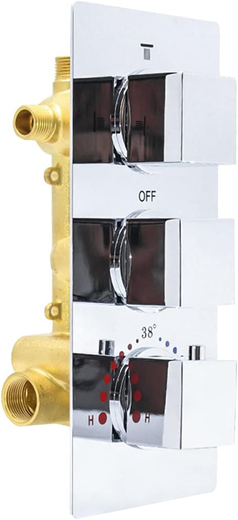 Matte Black 3 Way Brass Shower Valve Z7236