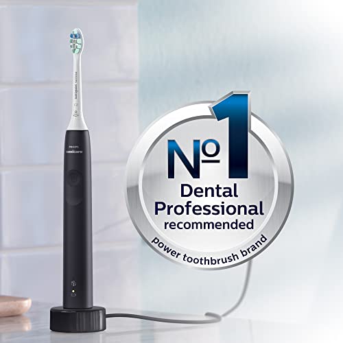 Rechargeable Electric Toothbrush with Pressure Sensor, Black J838