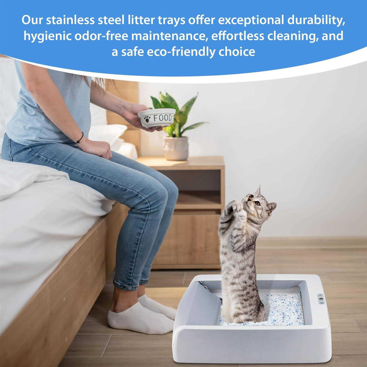 Stainless Steel Reusable Litter Tray L115448