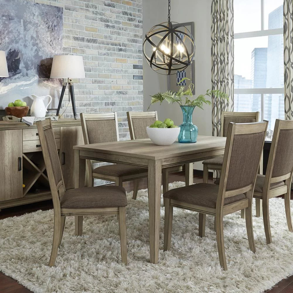 Brown Set of 2 Upholstered Side Chair F58847