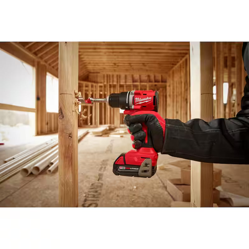18V Lithium-Ion Brushless Cordless Compact Drill/Impact Combo Kit (2-Tool) with Oscillating Multi-Tool C64792
