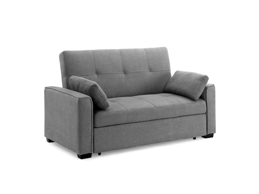 Light Gray Queen Size Chenille Sleeper Sofa A742