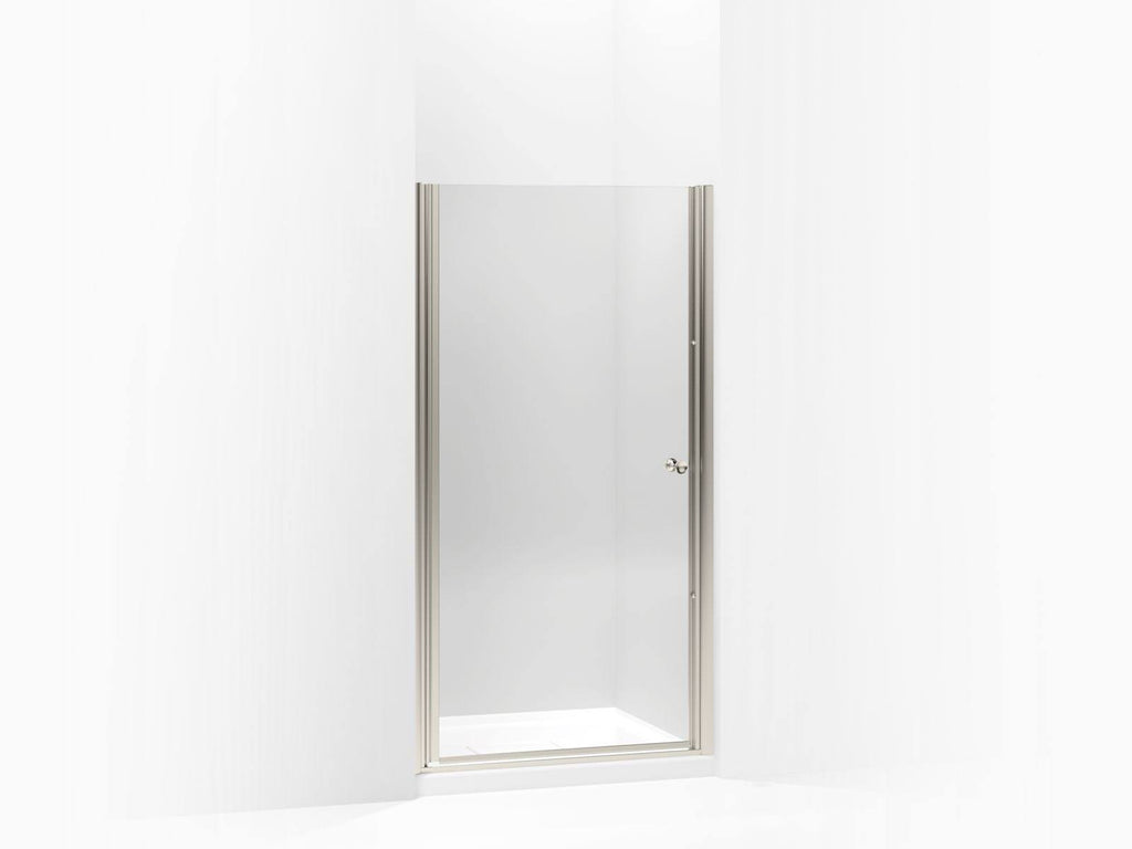 Matte Nickel Frameless Pivot Shower Door C922