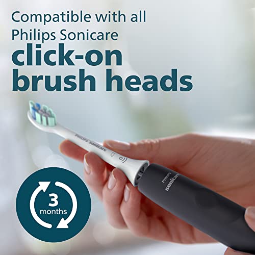 Rechargeable Electric Toothbrush with Pressure Sensor, Black J838