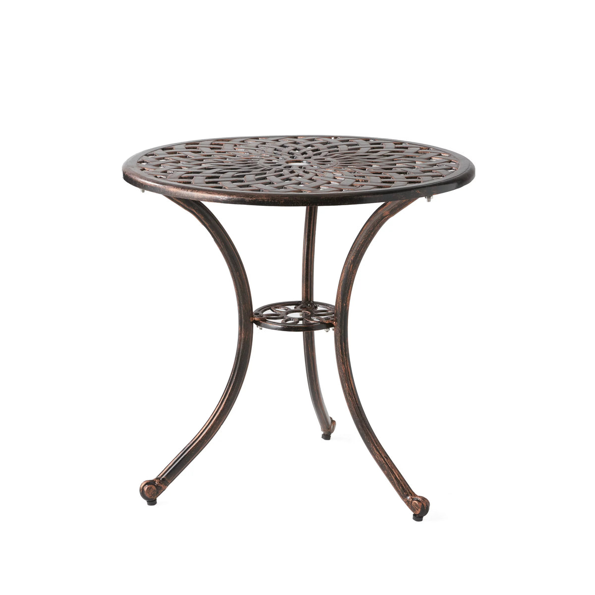 Modern Outdoor Cast Aluminum 3 Piece Bistro Set U41894