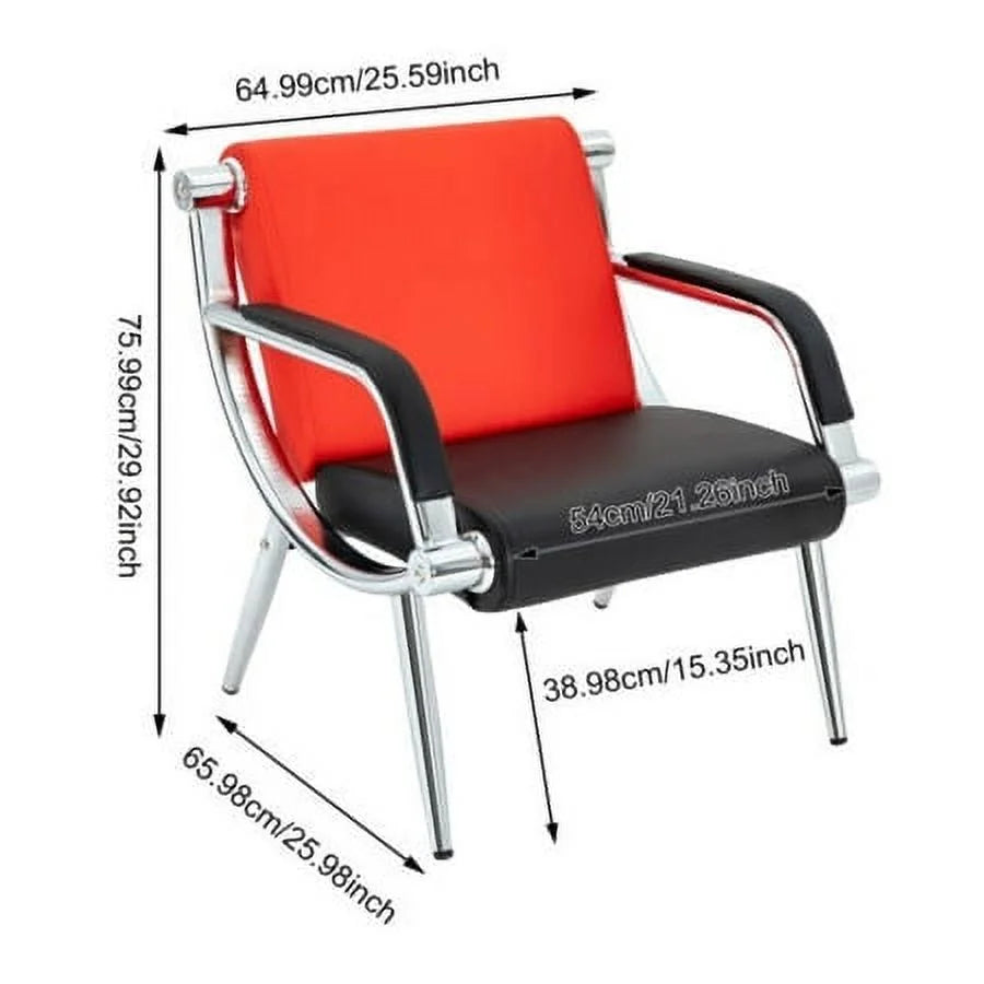 2PCS PU Leather Guest Chair Q74044