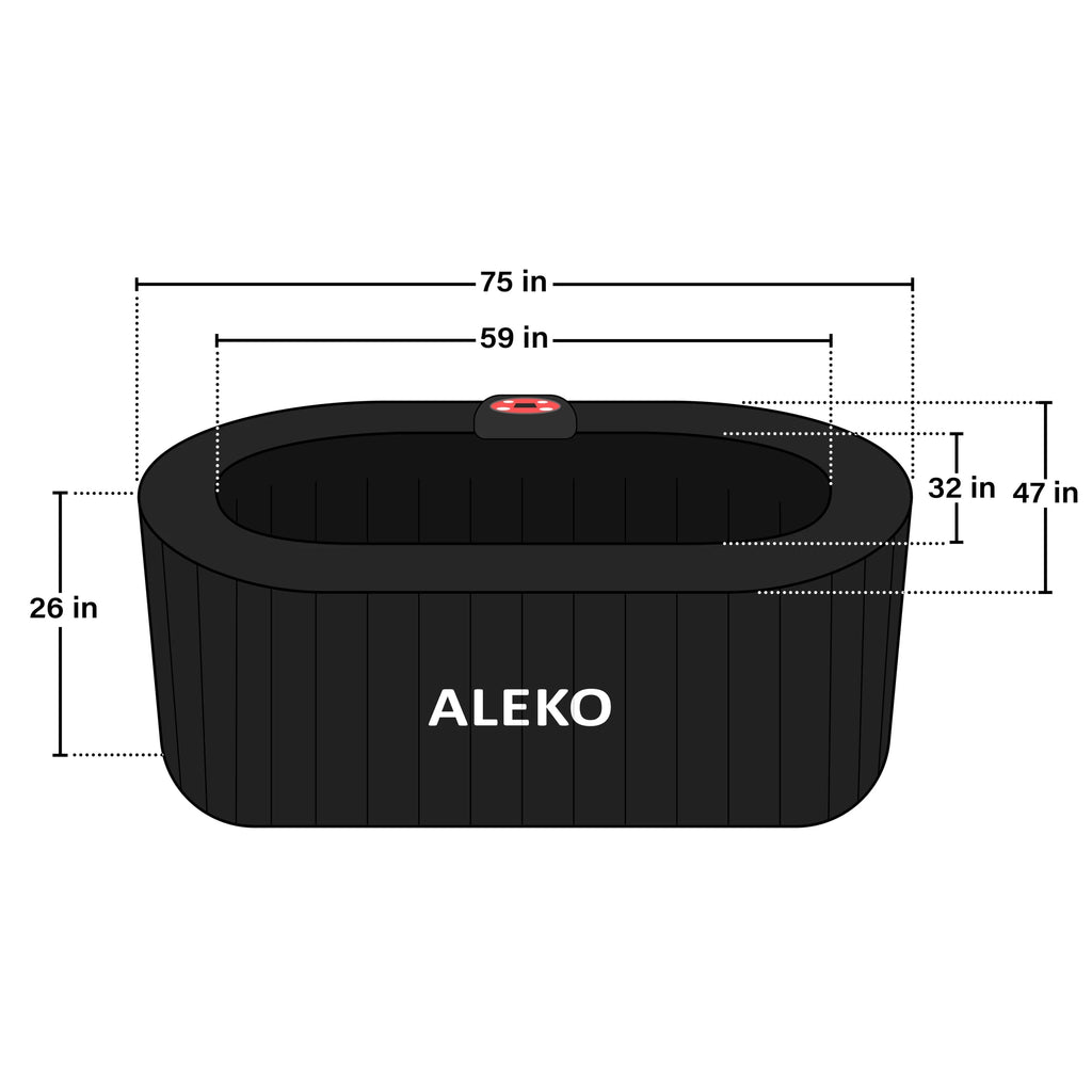 145 Gallon 2 Person Brown Oval Inflatable Hot Tub N648