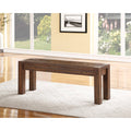 Brown Acacia Wood Bench D6266
