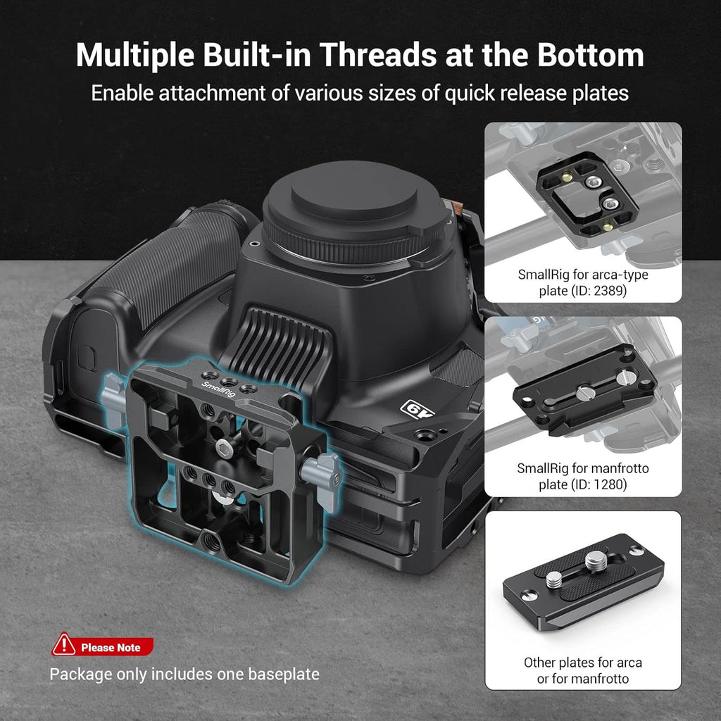 Universal LWS Baseplate with Dual 15mm Rod Clamp Q1237