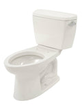 Cotton White Elongated Two-Piece Toilet with Right-Hand Trip Lever A48178