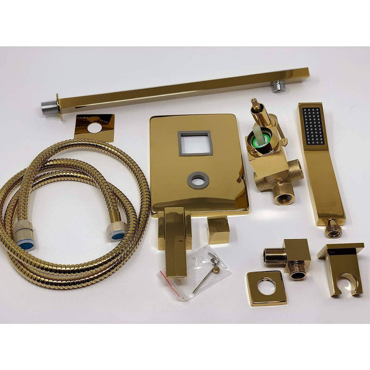 12x22 Rainfall LED Shower Set Double-Function Valve, Brass Handheld Shower Oil Rubbed Bronze G39671