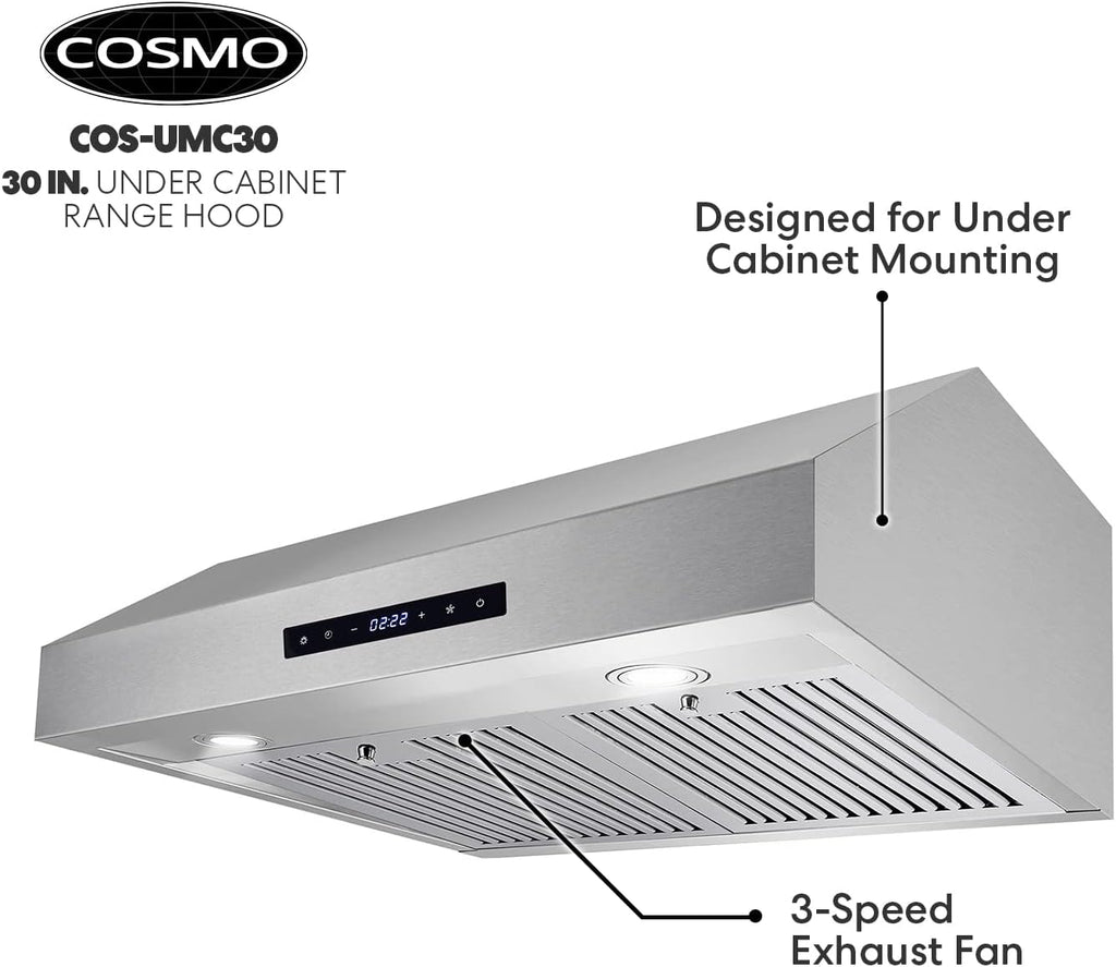 30 in. Ducted Under Cabinet Stainless Steel Range Hood R4534