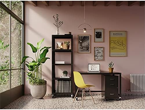 3 Drawer Metal Mobile File Cabinet with Lock, Black G555680