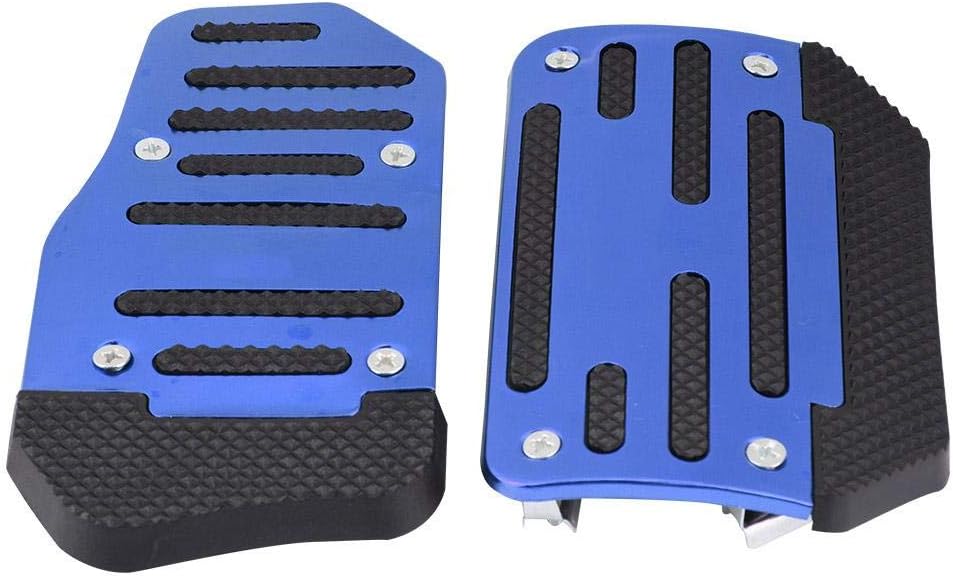Blue Alloy Nonslip Brake Pedal Cover Pack of 2 W31908