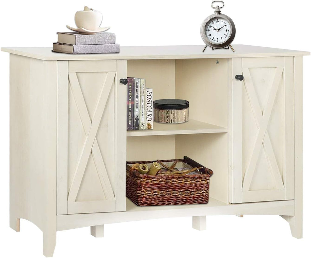 Brown Accent Cabinet with Doors and Adjustable Shelves Y50328