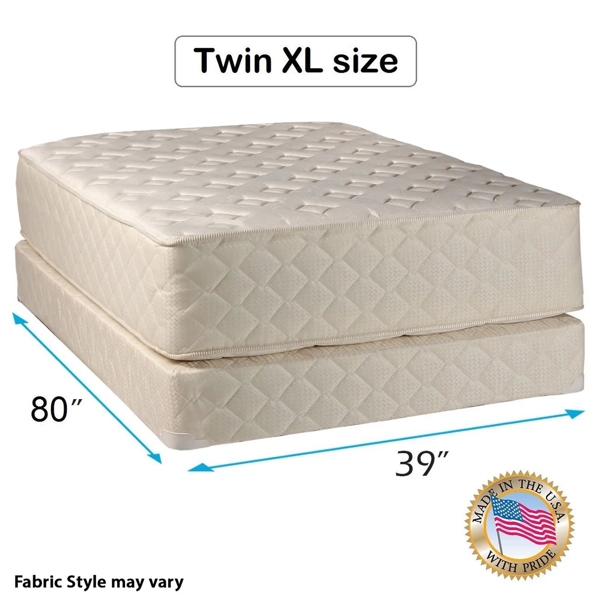 Firm Innerspring Mattress & Box Spring Set Twin XL O35930