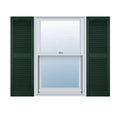 Vinyl Open Louver Shutters with Shutter-Loks S1380