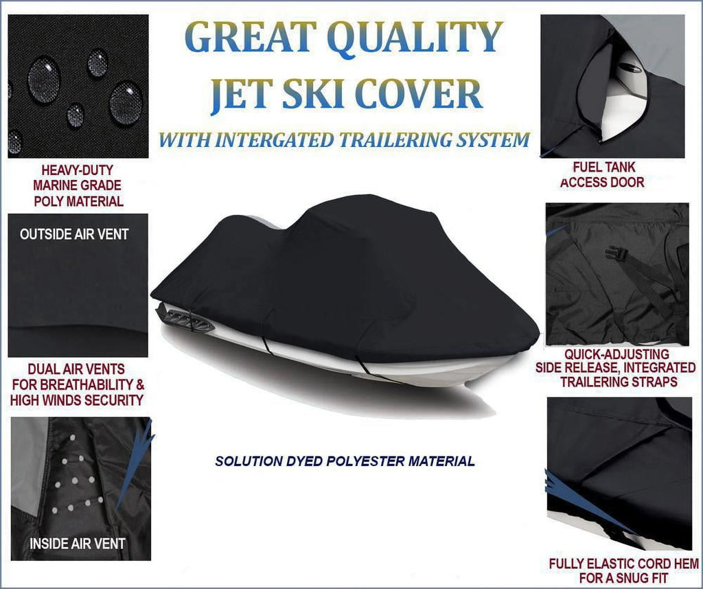 Black 600D Jet Ski Cover O4372