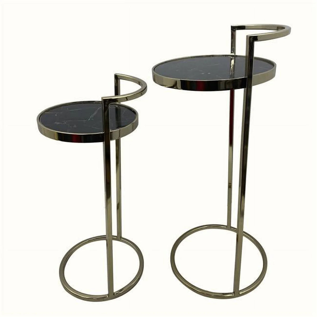 Round Nested End Tables Set of 2 B402741