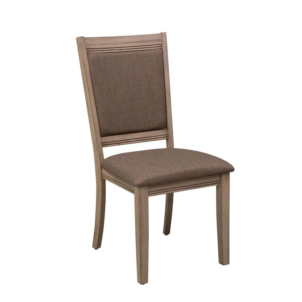 Brown Set of 2 Upholstered Side Chair F58847