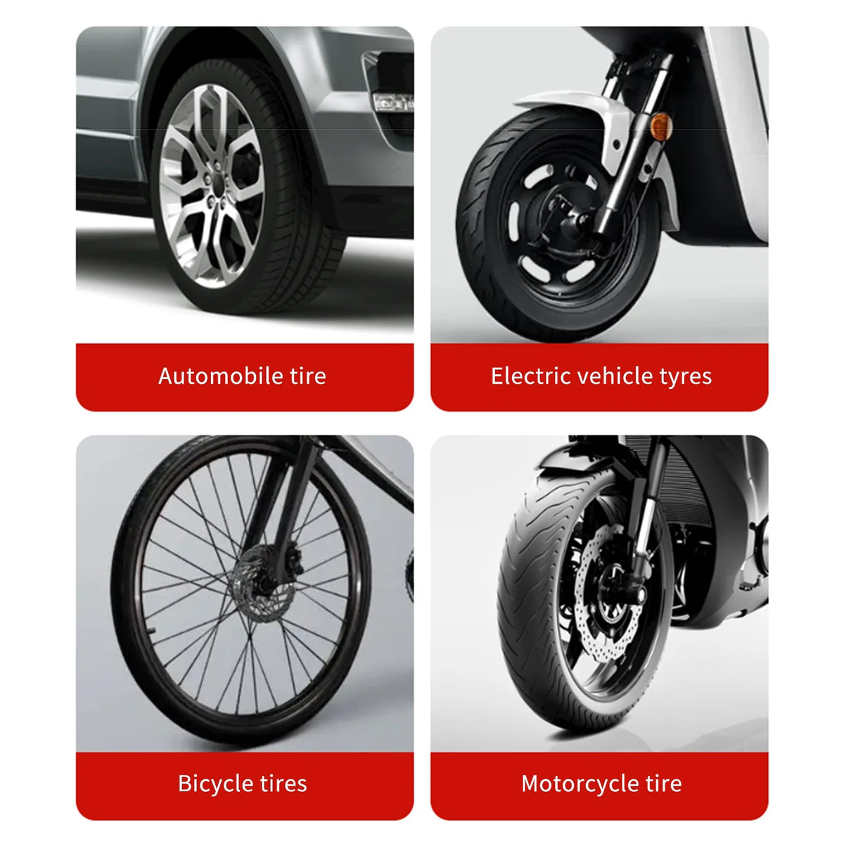 Tire Lever Set with Rim Protectors and Valve Cores K8755