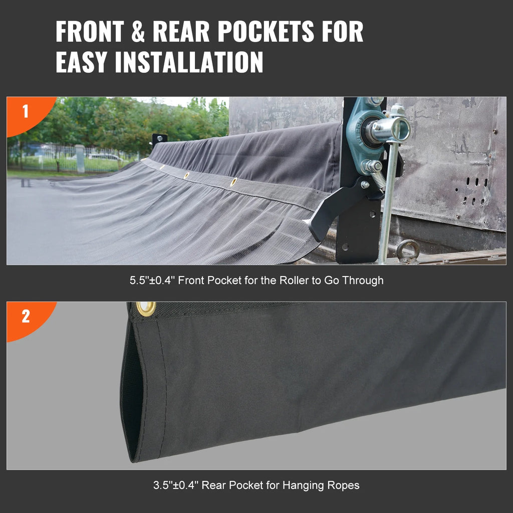 8 x 18 ft PVC 18oz Dump Truck Tarp Mesh Tarp B84183